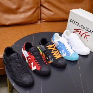 Dolce & Gabbana new men's genuine leather fashionable versatile sports casual shoes