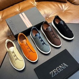 Zegna's new men's fashion trend versatile canvas fabric sports casual shoes