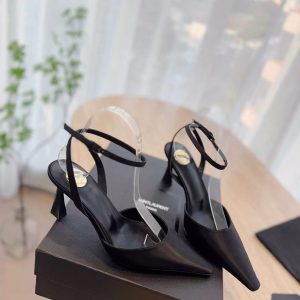Yves Saint Laurent spring and summer new fashionable versatile women's leather high heels