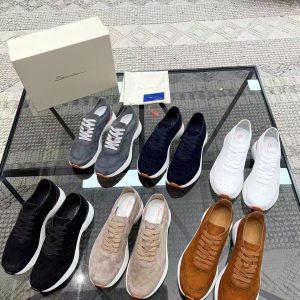 Yves Saint Laurent new men's fashion trend all-match comfortable leather sports casual shoes