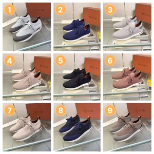 Loyo Pia new men's fashionable and versatile comfortable and breathable flying woven suede casual shoes