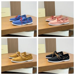 MARNI spring and summer fashion all-match couple style unisex loafers