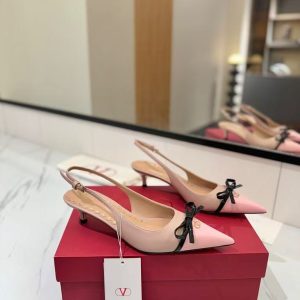 Valentino new ladies' fashionable and versatile genuine leather high-heeled sandals