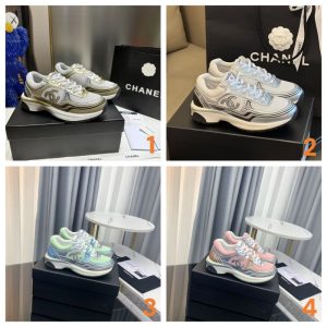 Chanel's new men's and women's fashion all-match genuine leather comfortable breathable sports casual shoes