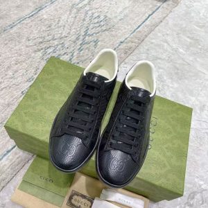 Gucci's new men's and women's couple's popular genuine leather fashionable and versatile comfortable casual sneakers