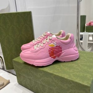 Gucci's new men's and women's top-quality cowhide fabrics are fashionable, personalized, comfortable and breathable dad shoes