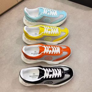 Valentino new men's fashion trend casual genuine leather versatile comfortable sports shoes