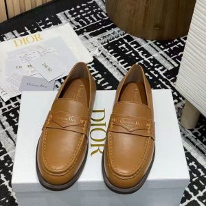 Dior's new men's and women's trendy, comfortable and versatile breathable genuine leather loafers