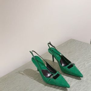 Dior new women's fashion high-end comfortable versatile breathable genuine leather shiny high heels