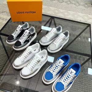 Zapatos deportivos casuales versátiles de cuero genuino casuales de moda para hombre de Louis Vuitton