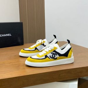 Chanel new men's fashion high-end knitted hollow mesh versatile casual shoes