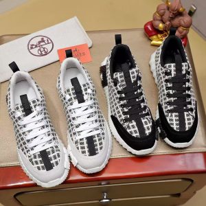 Hermès new popular men's high-end atmosphere upscale fashion lightweight comfortable breathable sports casual shoes
