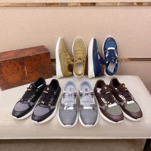 Stephen's new men's must-have popular genuine leather mesh high-end fashion classic versatile comfortable wear-resistant breathable casual sports shoes