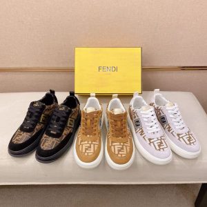 Fendi's new fashion trend men's three-color casual sneakers