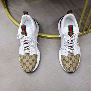 Gucci's new men's fashionable and versatile comfortable and breathable leather sneakers