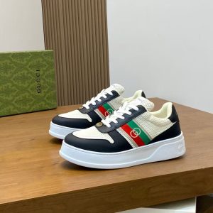 Gucci new men's original leather breathable and comfortable high-end casual shoes