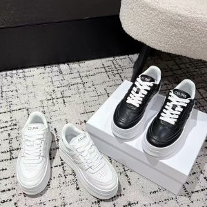 Celine's new ladies' fashionable and versatile genuine leather breathable and comfortable casual shoes