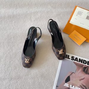 Louis Vuitton new women's fashionable versatile exquisite elegant genuine leather comfortable high heels