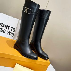 Louis Vuitton's new women's popular genuine leather fashionable and versatile comfortable long boots