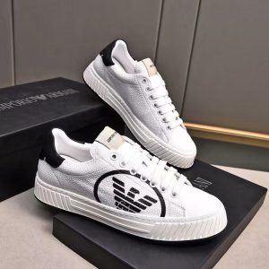 Armani's new men's fashionable, versatile, exquisite and elegant genuine leather lining, comfortable and clear casual sports shoes