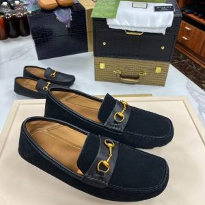 Gucci new men's leather trendy and fashionable casual shoes