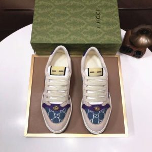 Gucci's new unisex genuine leather woven fashionable and versatile comfortable and breathable casual sports shoes