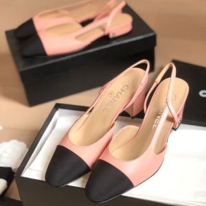 Chanel new women's fashionable and versatile exquisite and elegant leather line lining matte sheepskin ballet sandals
