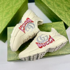 Gucci's new men's and women's popular genuine leather fashionable and versatile comfortable dad shoes