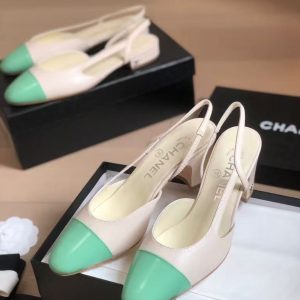 Chanel new women's fashionable and versatile exquisite and elegant leather line lining matte sheepskin ballet sandals