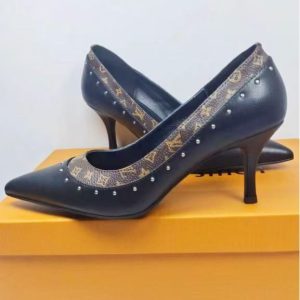 Louis Vuitton new women's fashionable versatile exquisite elegant genuine leather comfortable high heels