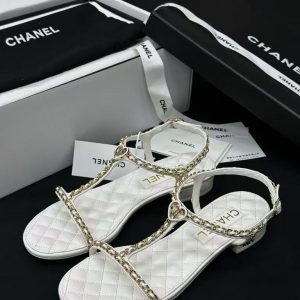 Chanel new style women's leather trendy versatile fashion elegant leather outsole casual high heels