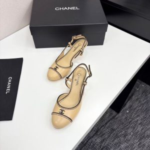 Chanel new women's fashionable versatile exquisite elegant leather lining comfortable custom leather rubber outsole high heels