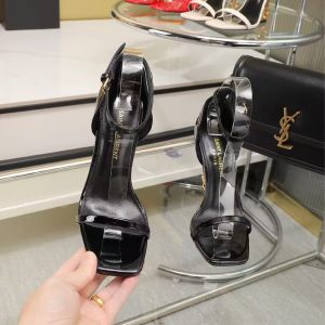 Yves Saint Laurent new women's fashion comfortable versatile leather high heels