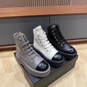 Chanel new women's trendy and comfortable all-match genuine leather shoes