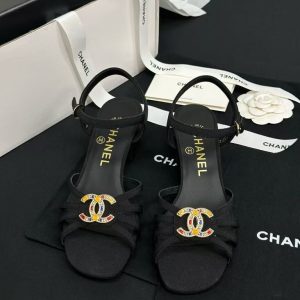 Chanel new style women's leather trendy versatile fashion elegant leather outsole casual sandals