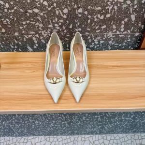 Valentino new women's fashionable and versatile exquisite and elegant genuine leather Italian outsole casual high-heeled sandals