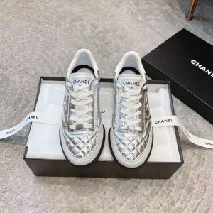 Chanel new women's trendy and fashionable versatile leather rubber outsole soft casual shoes