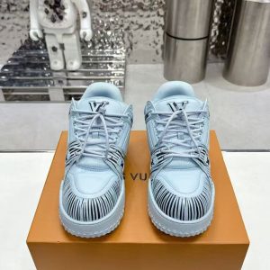 Louis Vuitton new men's fashionable versatile exquisite and elegant genuine leather line casual sports shoes