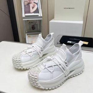 Armani's new men's fashionable and versatile exquisite and elegant genuine leather rubber sole casual sports shoes