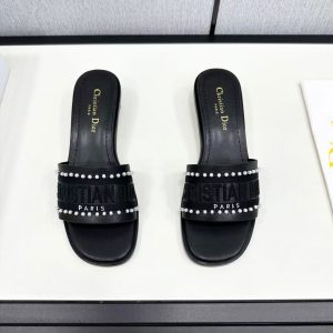 Dior new ladies' fashionable and versatile genuine leather high heels