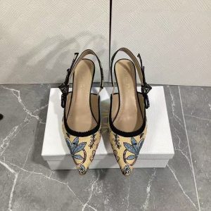 Dior new women's fashion all-match genuine leather sheepskin lining Italian genuine leather outsole fashion high heels