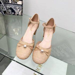 Dior new ladies' fashionable and versatile genuine leather high heels