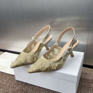 Dior new women's fashion all-match genuine leather sheepskin lining Italian genuine leather outsole fashion high heels