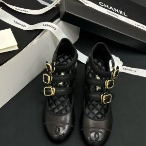 Chanel new women's fashionable versatile exquisite and elegant leather line lining matte sheepskin high-heeled sandals