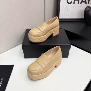 Chanel new women's fashionable versatile exquisite elegant leather lining comfortable custom leather rubber outsole casual shoes