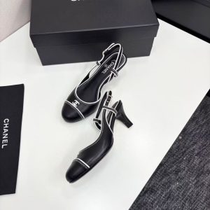 Chanel new women's fashionable versatile exquisite elegant leather lining comfortable custom leather rubber outsole high heels