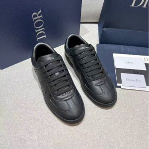 Dior's new men's and women's trendy, comfortable and versatile breathable genuine leather casual sports shoes