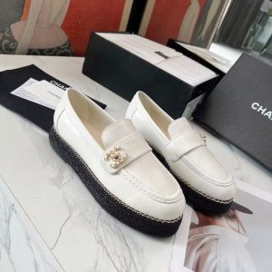 Chanel new women's trendy and fashionable versatile genuine leather soft and delicate casual loafers