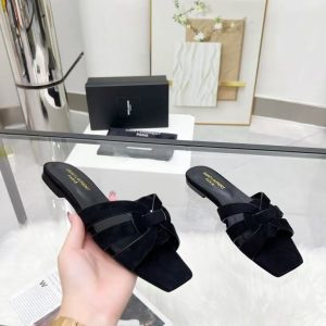 New Yves Saint Laurent women's fashionable and versatile comfortable genuine leather lining comfortable casual flat shoes