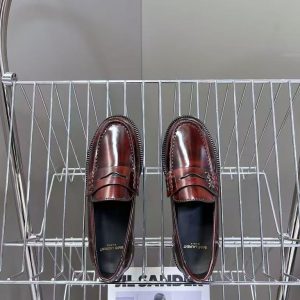 New Yves Saint Laurent men's fashionable and versatile genuine leather breathable and comfortable water-dyed cow lining casual shoes